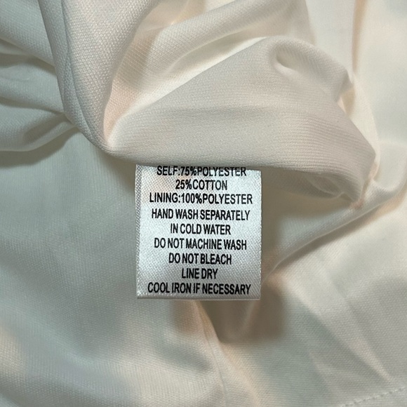 NWT Native Daughters White Mini Skirt Front Drawstring Side Zip Lined - Picture 6 of 7